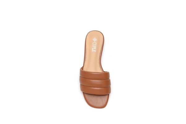 Classic Brown Slide Flats with Comfortable Design - Image 6